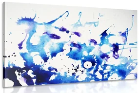 Tablou acuarel albastru în design abstract