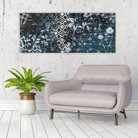 Tablou - Decorațiuni flori (120x50 cm)