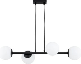 Brilagi - Lustru suspendat pe cablu MILO 4xE27/60W/230V negru