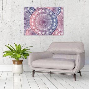 Tablou pe sticlă din mandale (70x50 cm)