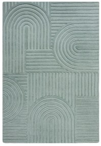 Covor din lână Flair Rugs Zen Garden 160 x 230 cm, turcoaz