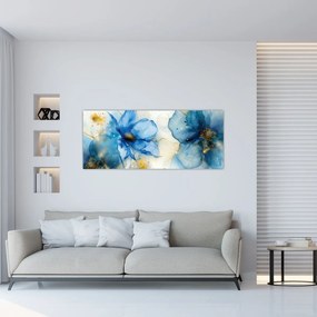 Tablou - Floral, pictură cu cerneală (120x50 cm)