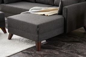 Canapea extensibilă Bellina (antracit) (D). 1063017