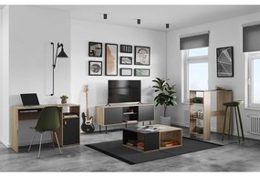 Birou cu blat cu aspect de lemn de stejar 50x115 cm Oxford – TemaHome