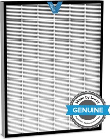 Filtru pentru purificatorul de aer Levoit EverestAir, Filtrare în 3 etape, H3 True HEPA, Carbune activ, Alb