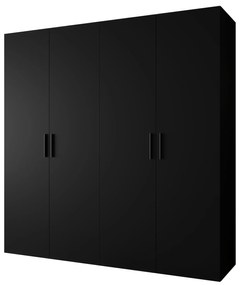 Dulap de haine 200 cm Borry 1 (Negru + Negru). 1125772