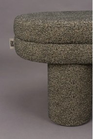 Bancă maro cu tapițerie din țesătură bouclé Fern – Dutchbone