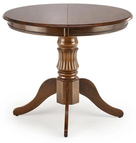 Masa extensibila William nuc - L90/124 x l90 x h75 cm