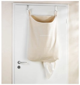 Coș de rufe suspendat Door Laundry, bej, 65 l