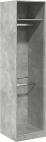 vidaXL Șifonier, gri beton, 50x50x200 cm, PAL