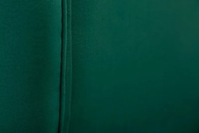 Fotoliu design elegant Noblesse, verde smarald