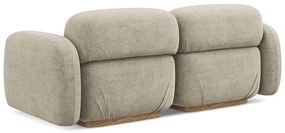 Canapea modulară bej cu tapițerie din țesătură bouclé 190 cm Ailani – Makamii