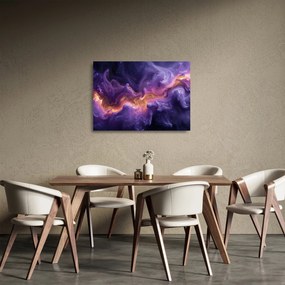 Tablou pe sticlă - Nebuloasa purpurie (70x50 cm)
