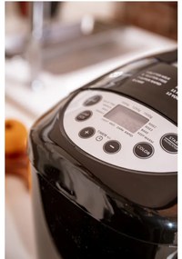 Masina de facut paine Mesko MS 6022, 1/1.5 kg, 850 W, 15 programe, Afisaj LCD, Agitator dublu, Cos mobil, Negru