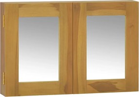vidaXL Dulap cu oglindă, 60x10x40 cm, lemn masiv de tec