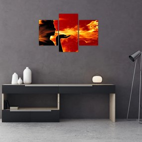 Tablou femeii în foc (90x60 cm)