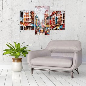 Tablou - Hong Kong, pictură în ulei (90x60 cm)