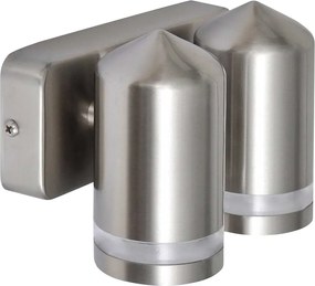 vidaXL Lampă de perete cu LED, cap conic, oțel inoxidabil