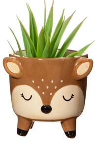 Ghiveci decorativ din piatră pictată manual Deer – Sass &amp; Belle