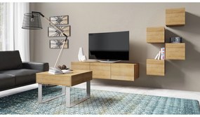 Mobilier living Calabria C21 (Stejar auriu) (fără iluminat). 1051681