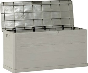 WOODYS Garden cutie de depozitare din plastic 280 L, gri des
