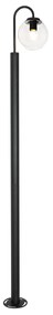 Felinar modern negru cu plastic 200 cm IP44 - Sfera