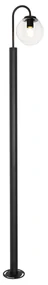 Llanternă modernă neagră cu sticlă transparentă 200 cm IP44 - Sfera