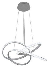 Lustră LED dimabilă, suspendată pe cablu, 95W, 230V, 3000-6500K, Ø57 cm + telecomandă