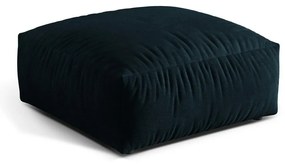 Taburet modular albastru închis cu tapițerie din catifea Martina – Micadoni