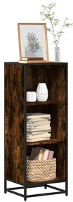 vidaXL Bibliotecă, stejar fumuriu, 40x35x107,5 cm, lemn prelucrat