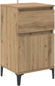 vidaXL Dulap de noapte Stejar Artizanal 40 x 35 x 70 cm Lemn compozit