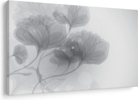 Tablou - Flori în nuanțe gri (90x60 cm)