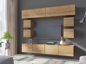 Mobilier living Calabria C16 (Stejar auriu) (fără iluminat). 1051661
