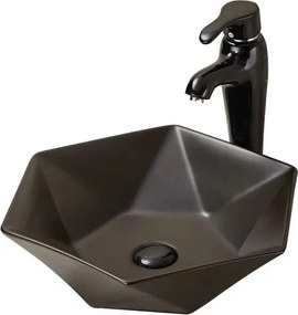 Lavoar pe blat Fluminia Black Diamond 49x49 cm