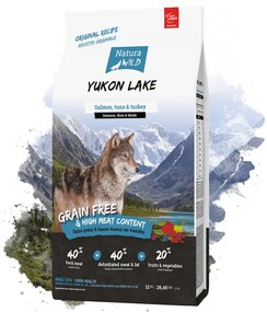 Natura Wild Yukon Lake - Hrana uscata super-premium - Somon, Curcan, Fructe si Legume - 12kg