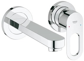 GROHE 20289000 - Baterie pentru lavoar cu două orificii BAULOOP 110 mm, crom lucios