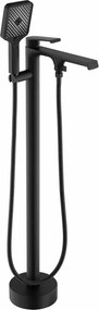 Baterie monocomanda pentru cada freestanding negru periat Rea Clark
