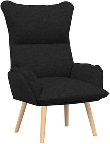 vidaXL fotoliu Negru 69 x 74 x 93 cm Țesătură și placaj