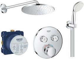 Set baterie cadă-duș Grohe Grohtherm SmartControl 29119000, cap de duș cu braț Grohe Rainshower 26558000, 35600000, 26406001