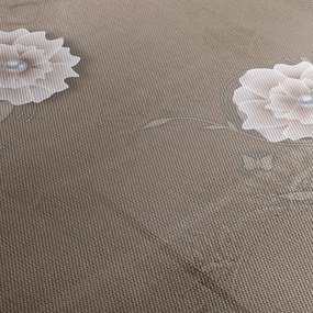 Tablou - Draperie cu flori (cu ceas) (90x30 cm)