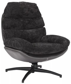 Fotoliu Giselle negru Tap.242/negru Tap.244