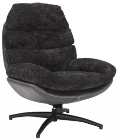 Fotoliu Giselle negru Tap.242/negru Tap.244