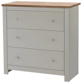 Comodă gri înaltă 81x35 cm Emerald – Støraa