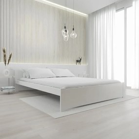 Pat IKAROS 160 x 200 cm, alba Saltea: fara saltea, Somiera: cu somiera din laturi