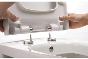 Colac de toaletă Bruckner SoftClose FULDA SLIM alb