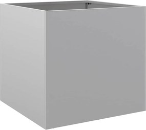 vidaXL Jardinieră, argintiu, 42x40x39 cm, oțel galvanizat