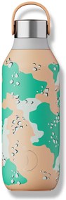 Sticlă termos Chilly's Bottles - Desert Camo orange 500ml, ediția Studio/Series 2