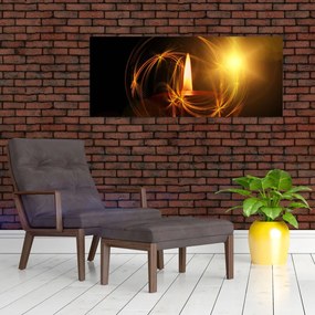 Tablou cu lumânare (120x50 cm)