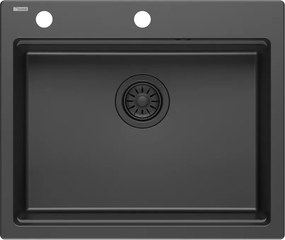 Statie de lucru incastrata Quadron Kurt 110 negru 59.5x50 cm
