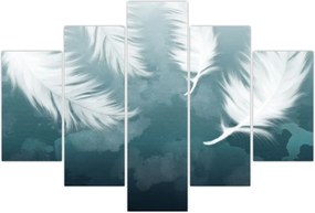 Tablou - Pene albe (150x105 cm)